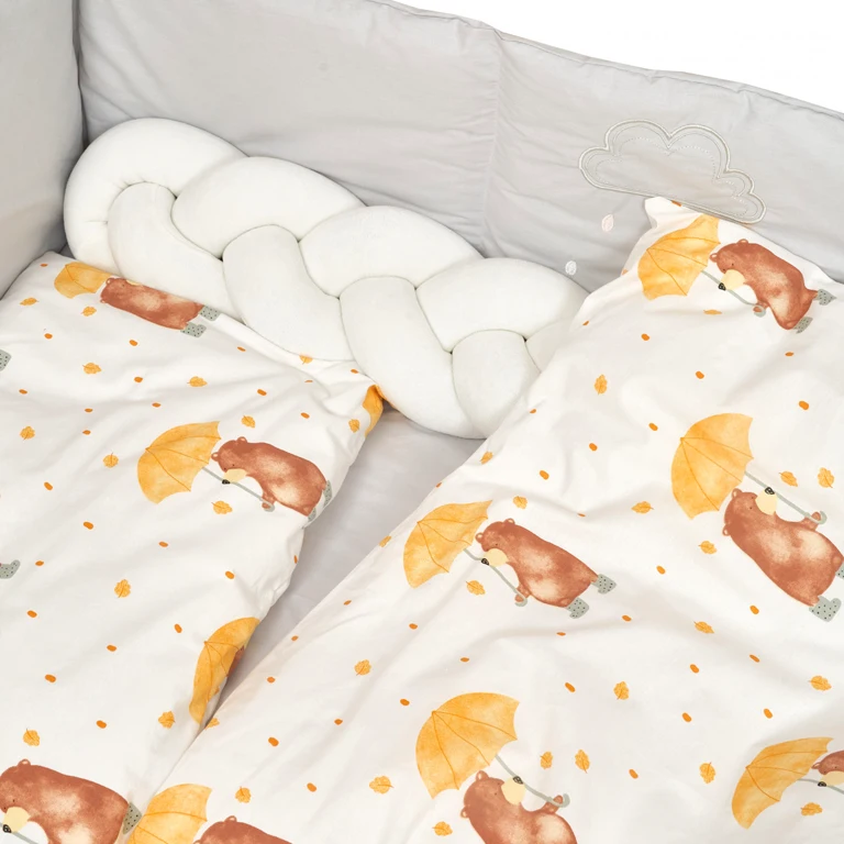 Постільний комплект 7 ел Twins Fluffy Puffy 4076-TFP-1005U, Umbrella yellow